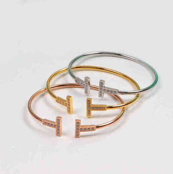

jewelry steel titanium bracelet bangle letter t wire bracelets bangles for women pulseiras adjtable femme bd2f, Black