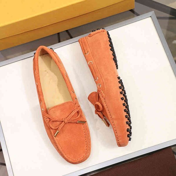 

dress shoes guangzhou women's shoes leather women's bow casual driving doudou single oycv, Black