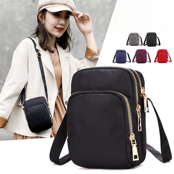 

bags for women crossbody zipper mobile phone shoulder bag lady female multifunction handbag wrist womens pouch 220707