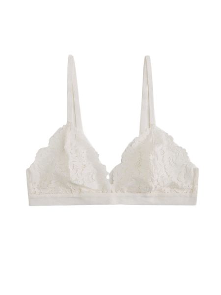 

luvlette floral lace triangle bralette p4dc#, Black;red