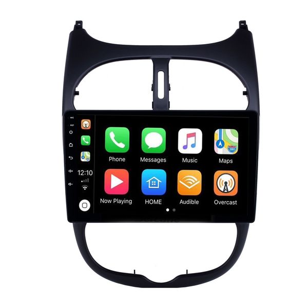 

hd touchscreen car 9 inch android video gps navigation radio for 2000-2016 peugeot 206 with bluetooth aux wifi support carplay tpms dab+