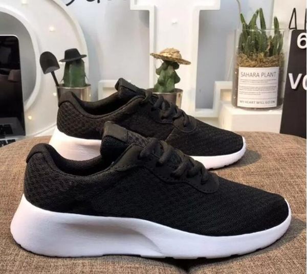 

lightweight men women casual sports shoes fashion breathable mesh low cut lace-up outdoor brand zapatillas sneakers trainers 36-44, Black