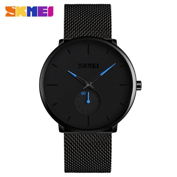 

2022new skmei fashion quartz wristwatches 30m waterproof big dial display quartz relogio masculino 9185 gift c1, Slivery;brown
