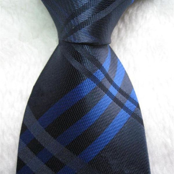 

men plaid design ties fashion 100% silk tie mens classic jacquard necktie business wedding neckwear 7.5cm285t, Blue;purple
