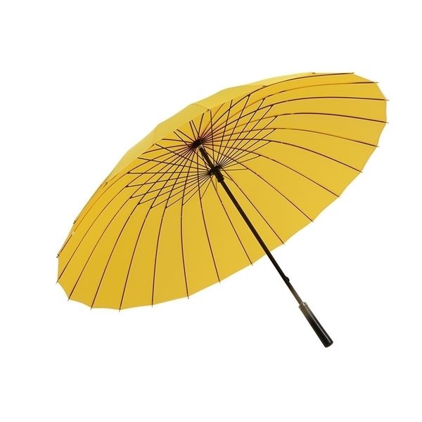 24k Men grande homem de couro golfe sol paraguas coloridas parasol feminino chuva chuva à prova de vento, masculino, guarda -chuvas Y200324