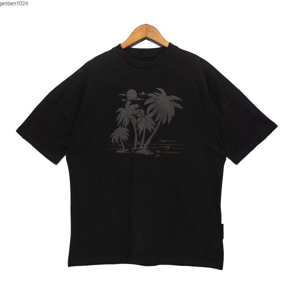 

chaopai pa angel foam coconut tree print short sleeve t-shirt, White;black