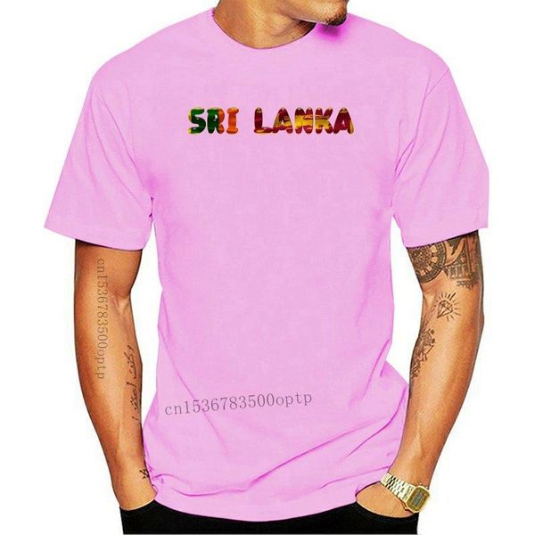 Camisetas masculinas Sri Lanka Lankan T-shirt Country Mapa nacional Flag Fun Rodty T-shirtmen's