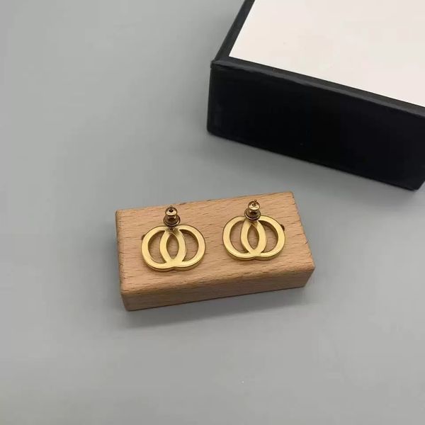 

ladies brand designer stud earrings hoop huggie pearl gold plated round wedding jewelry drop earrings gifts beautiful wholesale with box, Golden;silver