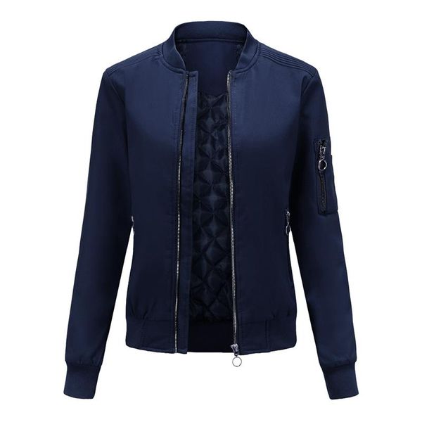 Damenjacken Dünne Damenjacke Kurzer Denim-Paillettenmantel Jean Danim Pu Blaue Steppmäntel