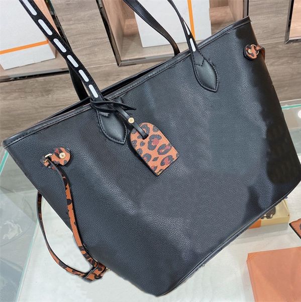 Borsa di design di lusso Borse moda Borsa da donna con stampa leopardata da donna Tote composita da donna con pochette a spalla, borsa da donna, portafoglio