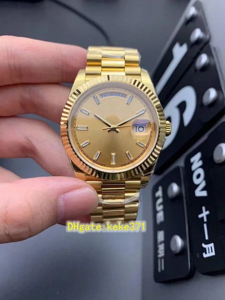 

ewf 3 colors perfect watch 40mm 228235 228238 yellow rose gold long diamond cal.3255 movement automatic mechanical mens watches match serial, Slivery;brown