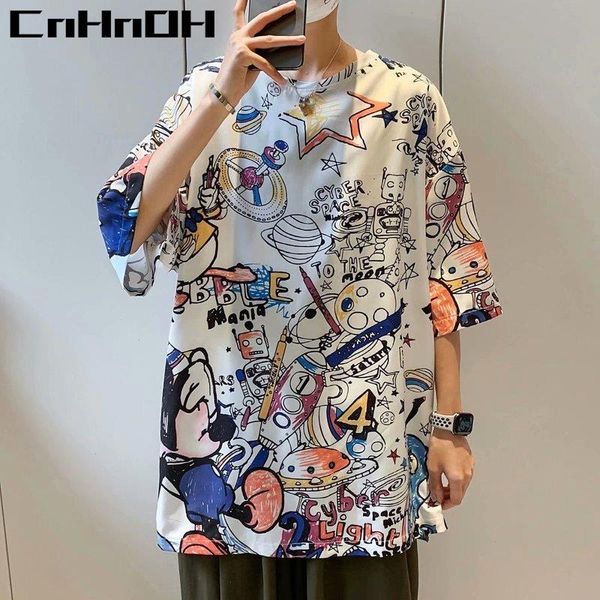 Hiphop Cartoon Anime Streetwear Camise