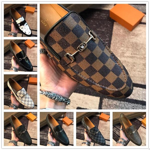 

mm new classic genuine leather men brogues shoes lace-up business luxury designer dress men oxfords shoe male formal zapatos hombre 11, Black