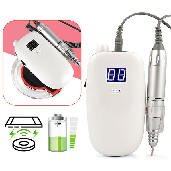 

36w 30000rpm rechargeable wireless charge nail gel polisher electric nail drill machine portable manicure set nail pedicure tool