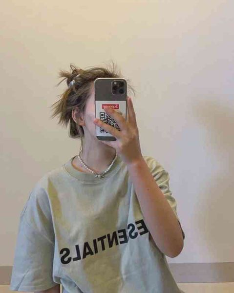 

of god fog printed thread letter loose high street sleeve t-shirt men's and women's 2022 luxury brand fashion design sweatshirts, White;black