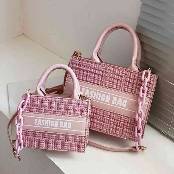 

fashion bag early spring sweet macarone printed lattice small fresh size chain b