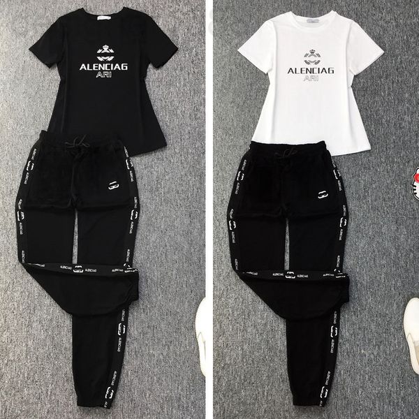 

men's tracksuits designer summer cotton leisure sports suit women's fashion short sleeved trousers two-piece set european 3nf8, Gray