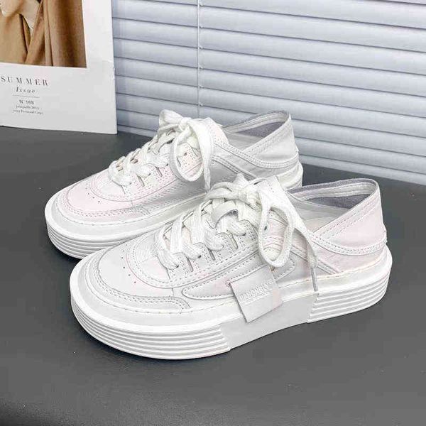 

dress shoes sneakers small white shoes women casual lace up platform board shoes fashion sandals 220714, Black