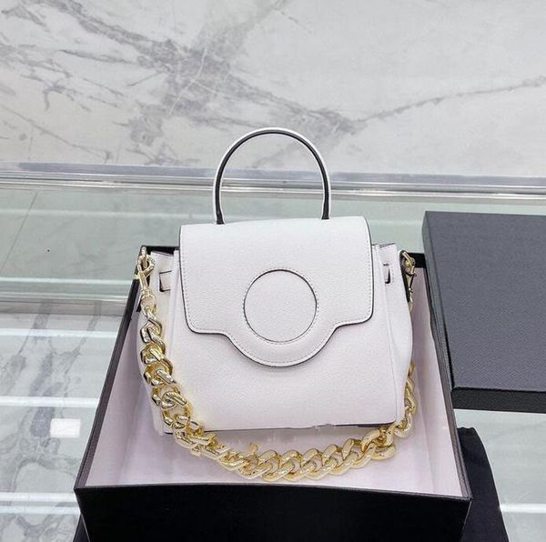 

womens designer 2022 totes fashion woman bag genuine leather plain luxury purple pink handbags gold black thick chain shoulder bags lady clu