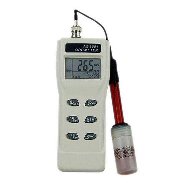 AZ8551 Misuratore digitale portatile di riduzione dell'ossidazione Potenziale ORP Misuratore di pH del monitor della qualità dell'acqua