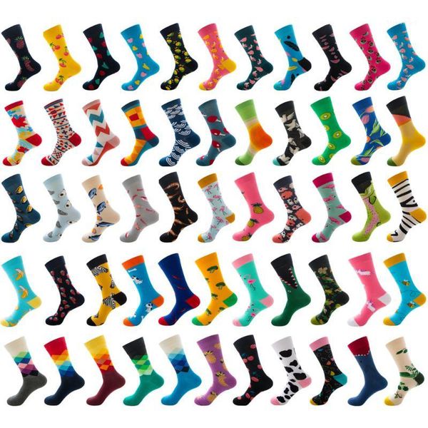 

men's socks retro oil painting art funny men cotton fashion happy vintage gogh streetwear, Black