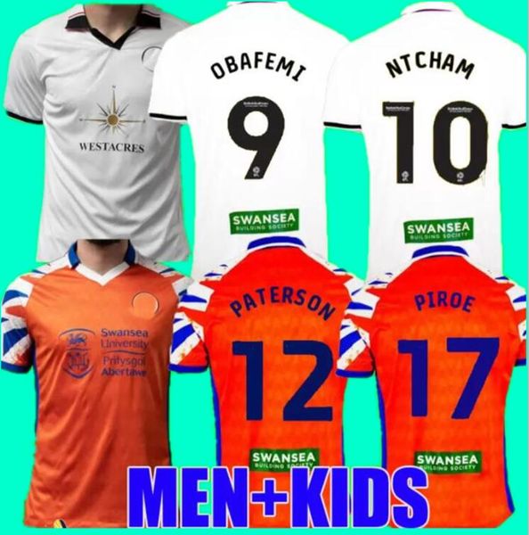 

2022 2023 swansea soccer jersey city 2022 2023 camisetas de futbol home away obafemi ntcham whittaker paterson piroe men kids kit football s, Black;yellow