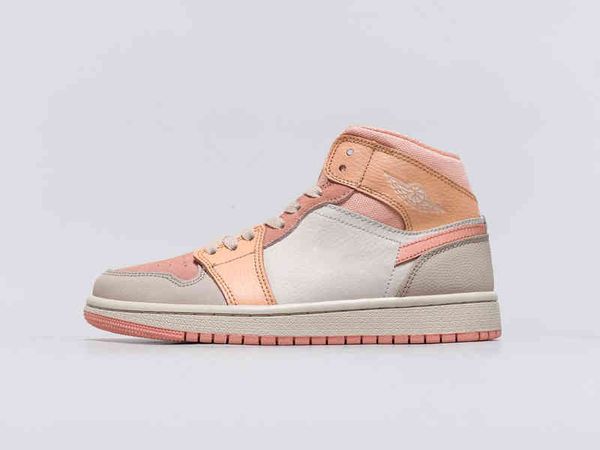 

jumpman flying man 1s basketball shoes retro se apricot orange antiskid shock-absorbing broken flower size36-47 athletic outdoor sports men, Black