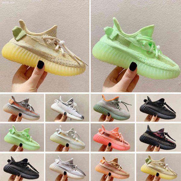 

kids running shoes pharrell williams sample yellow core black children sports shoes sneakers baby birthday gift size 24-35