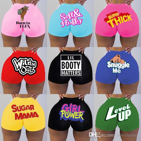 

designer women mini short yoga pants summer fashion letter pattern printed knickers leggings tight shorts 2022 clothing, Black;gray