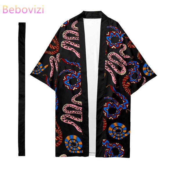 

+belt plus size xxs-6xl long style tao robe loose japanese cardigan women men harajuku haori kimono cosplay yukata clothes, Red