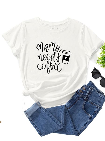 

heart & slogan graphic tee d0sg#, White