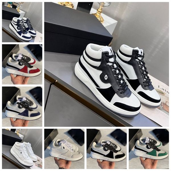 Chanells France Luxury Channel Designer Calfskin Chanellies Scarpe casual Defender Sneakers Brand Sneaker Sneaker Schede