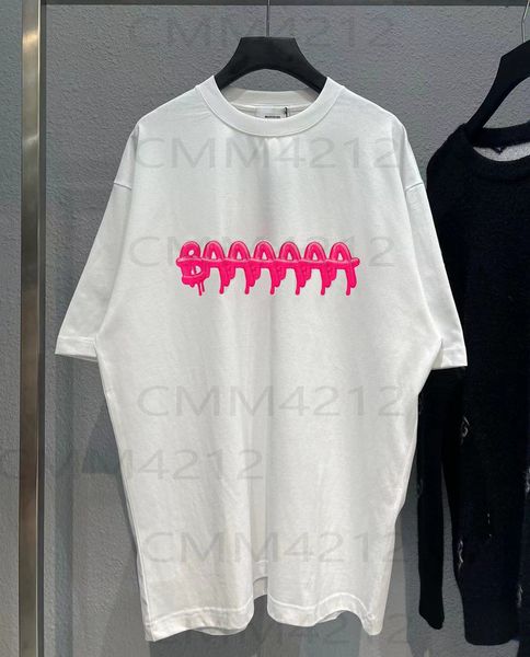 

men's t-shirts round neck embroidered and printed polar style summer wear with street pure cotton 232, White;black