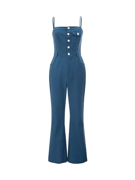 

mod flap pocket flare leg jumpsuit without tee d8ch#, Black;white