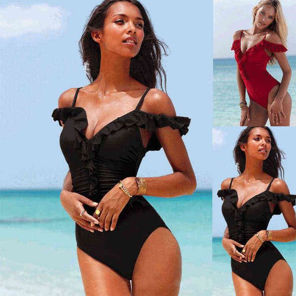 

one piece swimsuit figure swimsuit solid color 3096, White;black