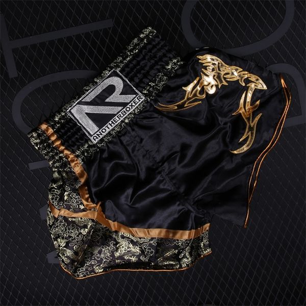 

muay thai boxing shorts boxers man women kids kickboxing fight grappling mma sanda combat training fitness trunks short pants 220518, White;black