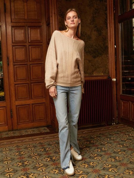 

motf premium relaxed fit boat neck sweater w5op#, White;black