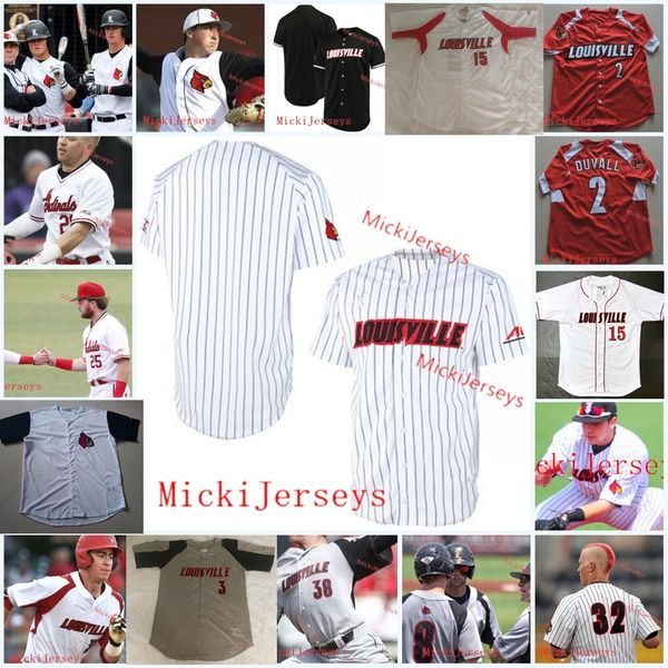

2022 ncaa custom sville cardinal stitched baseball jersey 40 tate kuehner 45 luke smith 27 evan webster 54 kaleb corbett 31 carter lohman 35, Black