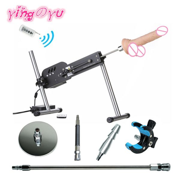 Telecomando automatico telescopico sexy macchina dildo adattatore pistola accessori erotici per donne uomini lesbiche giocattoli sexy