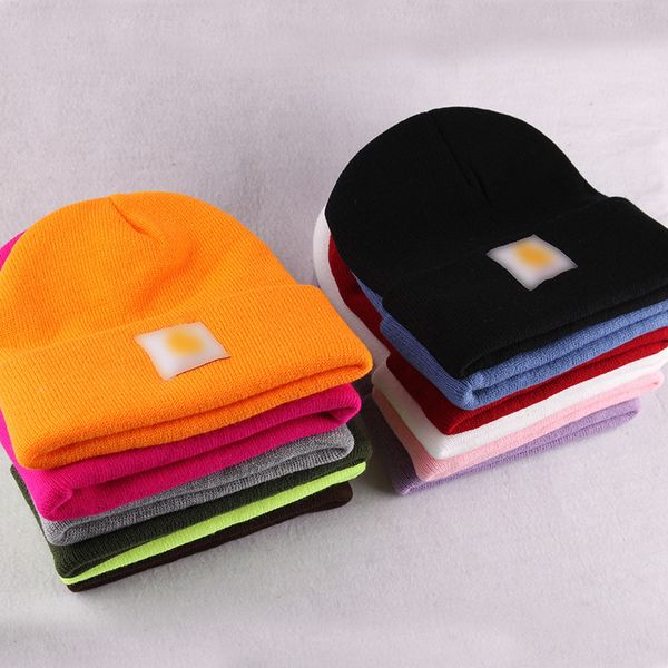 

designer fashion beanies cuffed hats rib knit bonnet winter wool hat watch acrylic skull cap, Yellow