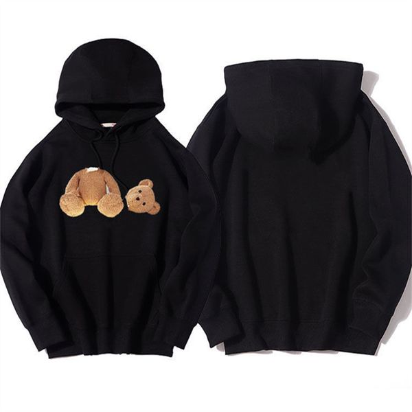 

sweatshirts 2022 new autumn and winter men's and women's pullover hooded sweater loose thin section plus velvet fashion casual tre, Black