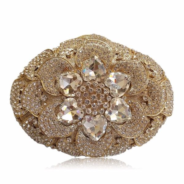 

luxury handbags women bags designer flower pattern women evening clutch bags crystal party we 220824