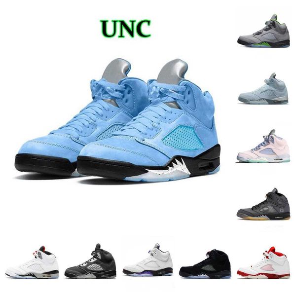 

mens 5 5s dark concord basketball shoes easter racer blue unc green bean bluebird oreo white stealth black metallic raging bull red what the
