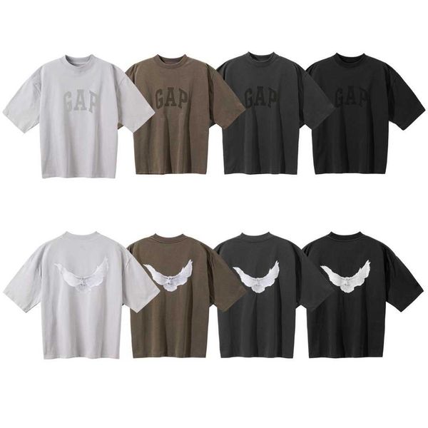 

men's t-shirts 22 new fashion brand short sleeved kanye's three party joint c: leisure sports men and women's same american s, White;black