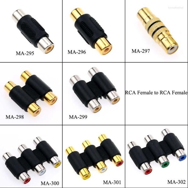 Acessórios de iluminação Outra fêmea a RCA Audio Video Cable Jack Plug Adaptinector Connector 2/3 Jackother