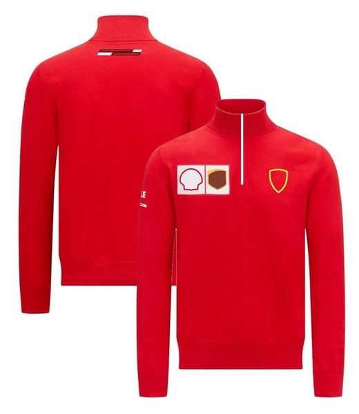 

f1 team uniform men's half zip racing suit casual long sleeve sweatshirt plus size customizable