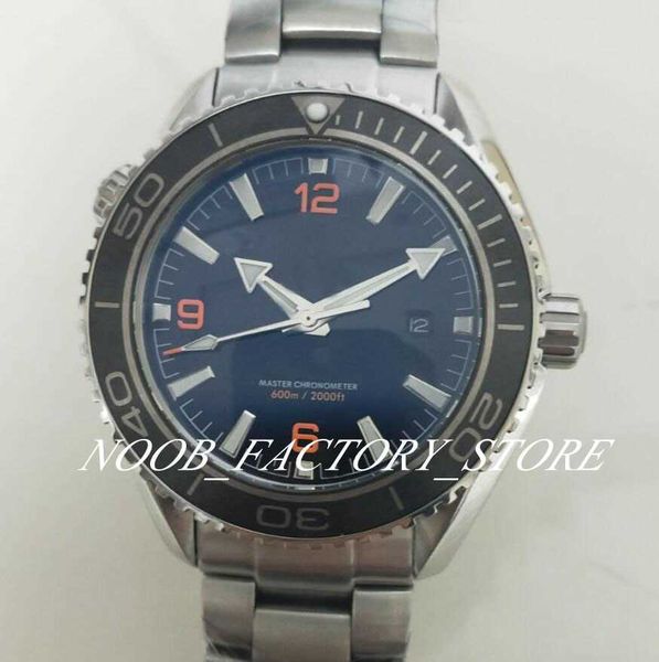 

new super factory automatic cal.8900 watch black ceramic calendar ocean watches full steel 45mm 007 dive 600m planet luminous wristwatches, Slivery;brown