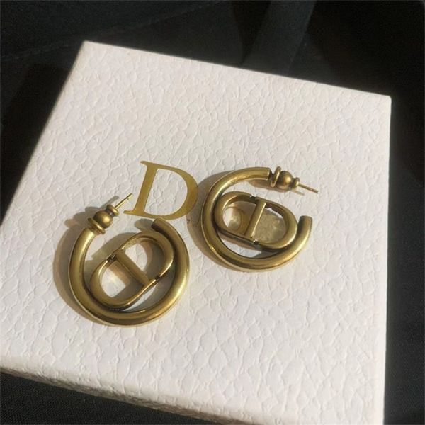 

ornament charm earring antique bronze used earrings simple female earrings jewelry, Golden