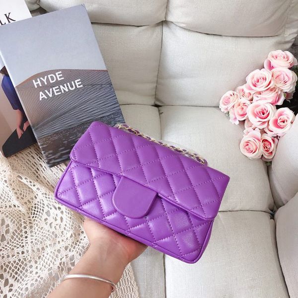 

7a+ quality women's bag wallet caviar lambskin classic quilted double flap medium 23cm chain tote shoulder bag handbag crossbody 05