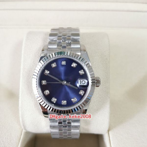 BPF Ladies Watchs Miss 126234 31 мм голубая бриллиантовая циферблин